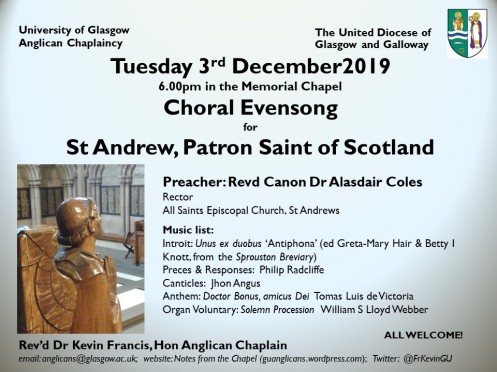 Anglican Chaplaincy 2019-2020 Choral Evensong [19.12.03]